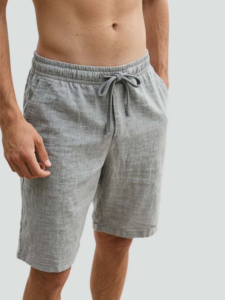 Henry | Pantaloni Corti Leggeri in Mistura di Lino