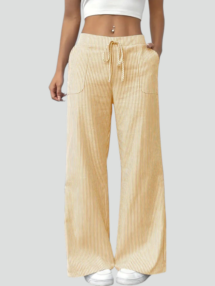 Alina™ | Eleganti Pantaloni a Righe con Tasche