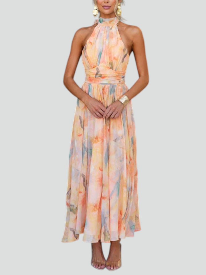 Sari™ | Abito Lungo Aquarelle