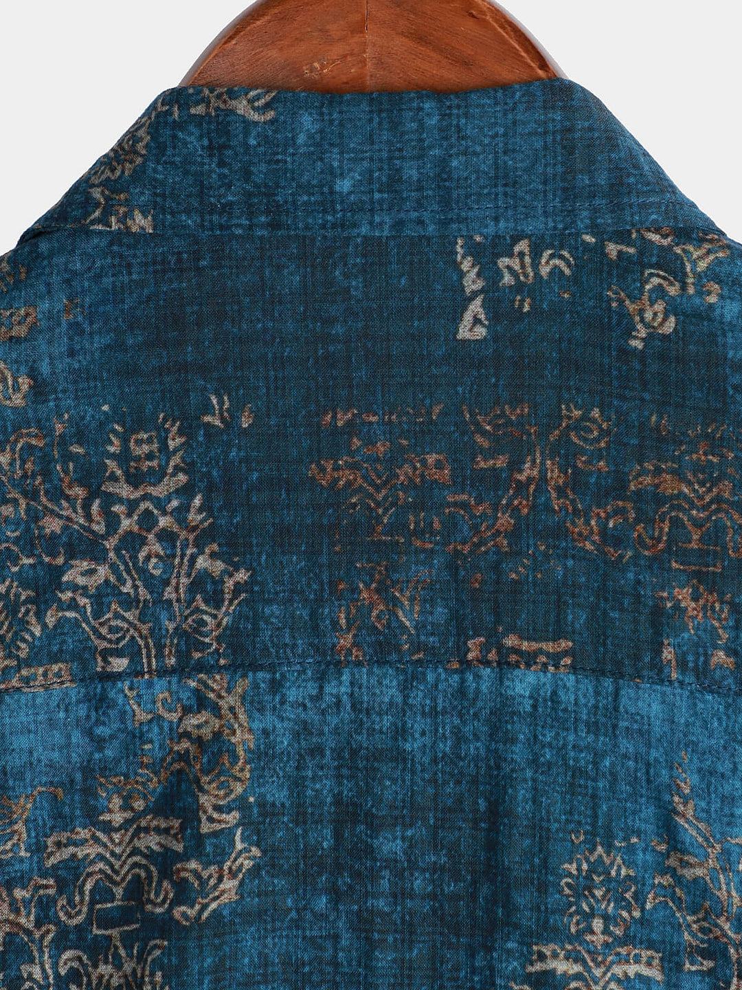 Camicia estiva a maniche corte per uomo Blu