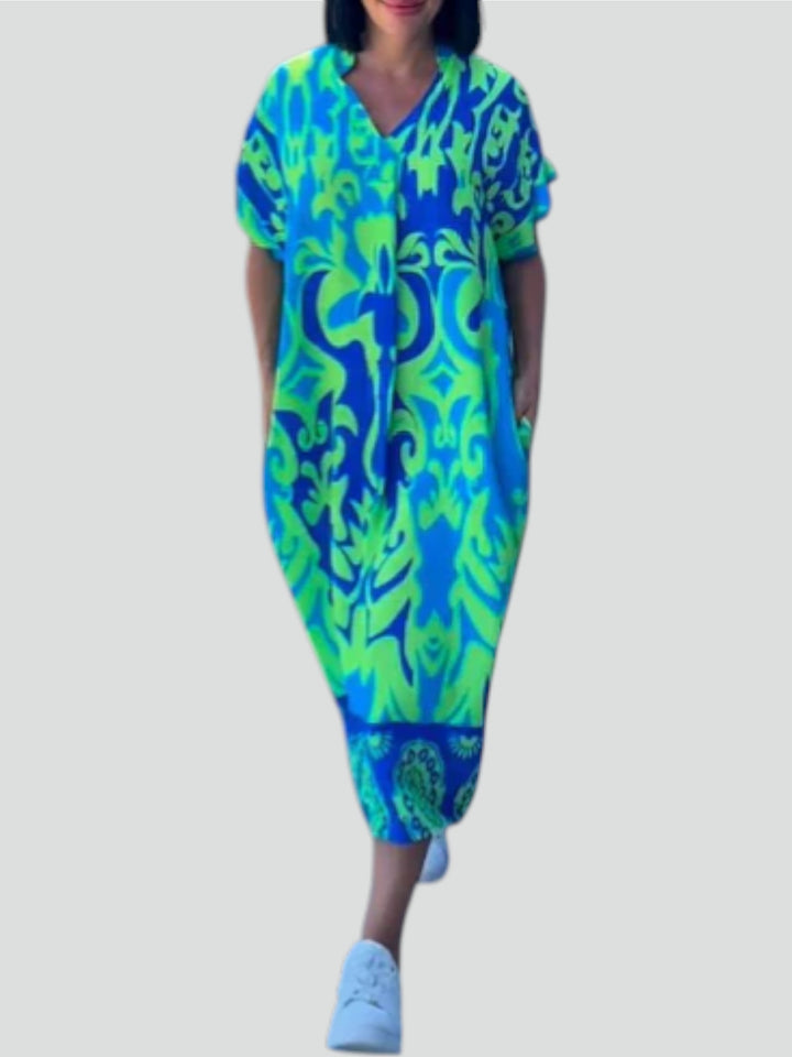 Elena™ – Abito Floreale Elegante per un Look Romantico e Raffinato