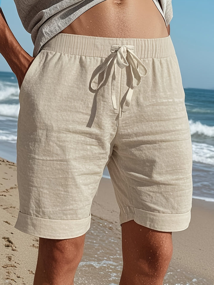 Colin | Pantaloni Corti in Lino per Spiaggia
