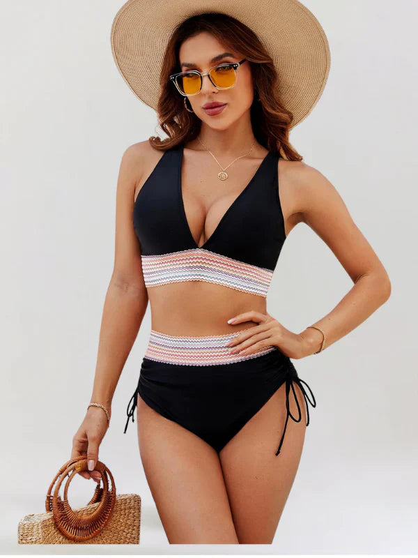 Elvie | Set bikini con vita alta