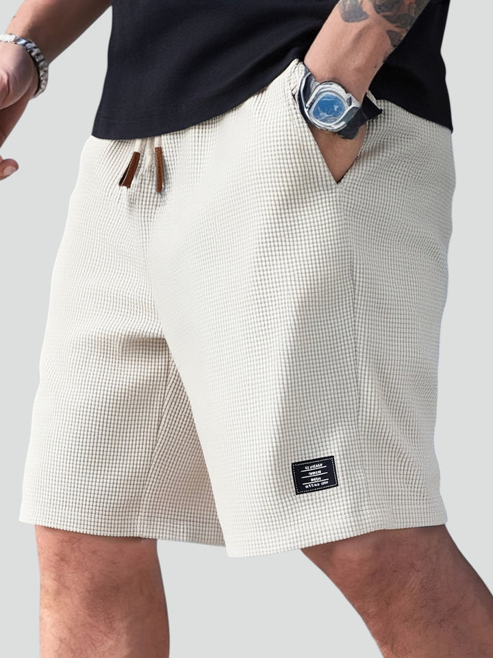 George | Pantaloni Corti Estivi in Maglia Waffle