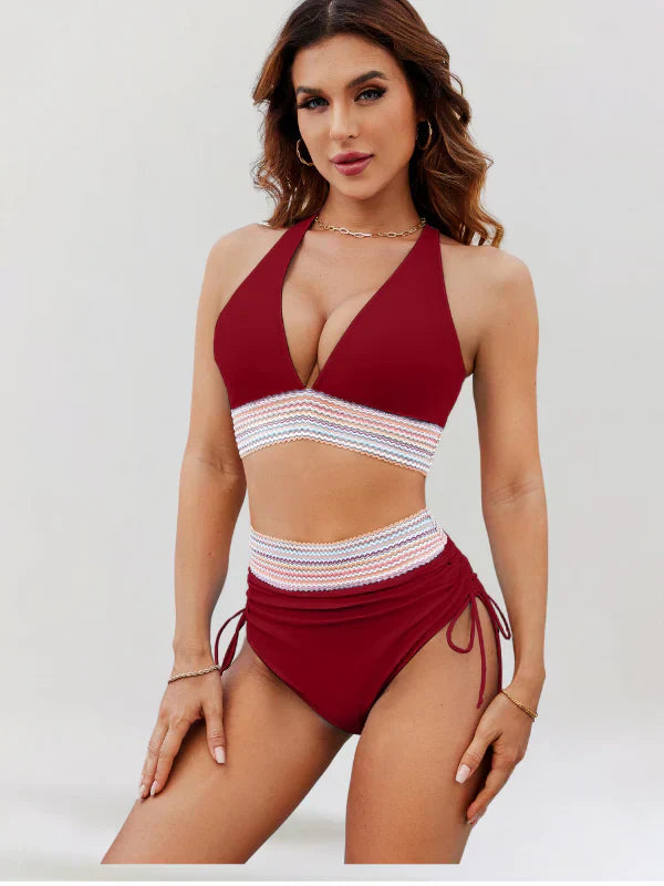 Elvie | Set bikini con vita alta