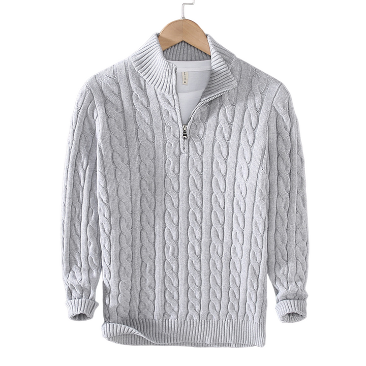 Giuseppe™ - Pullover di lusso in maglia con zip