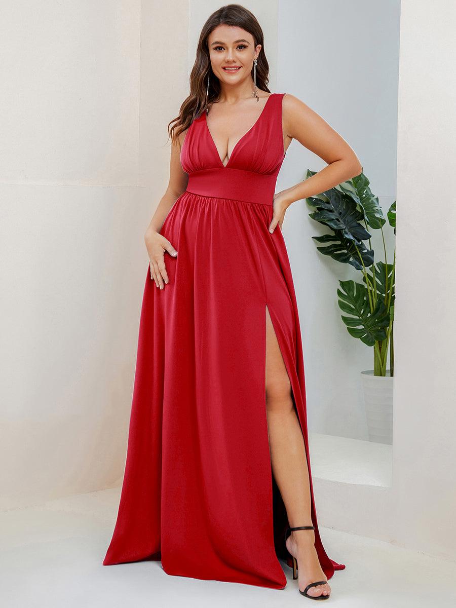 ever SORAYA|Abito da sera a vita impero con scollatura a V