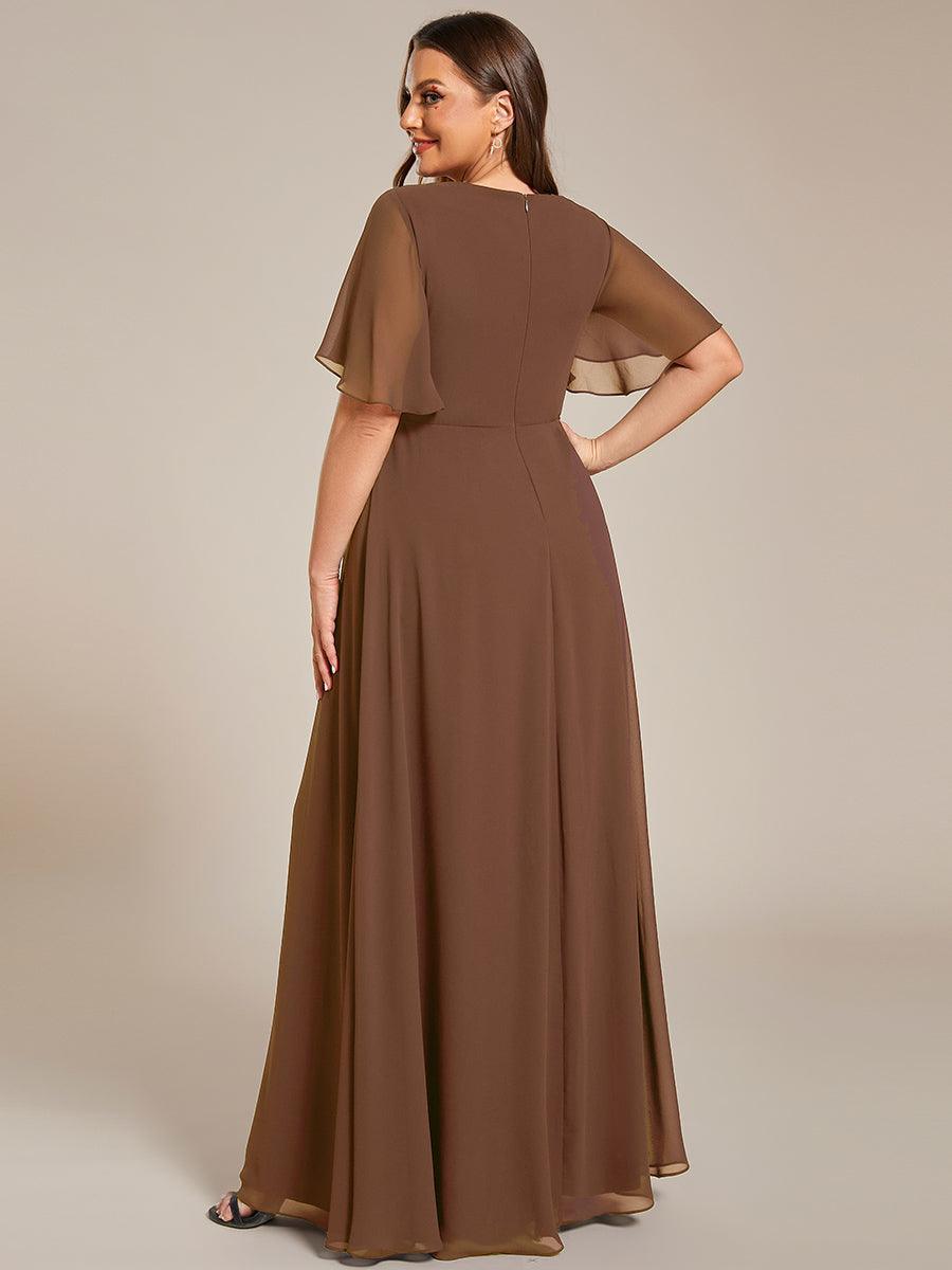 ever IVYROSE|Abito da sera elegante in chiffon di seta con maniche fluttuanti