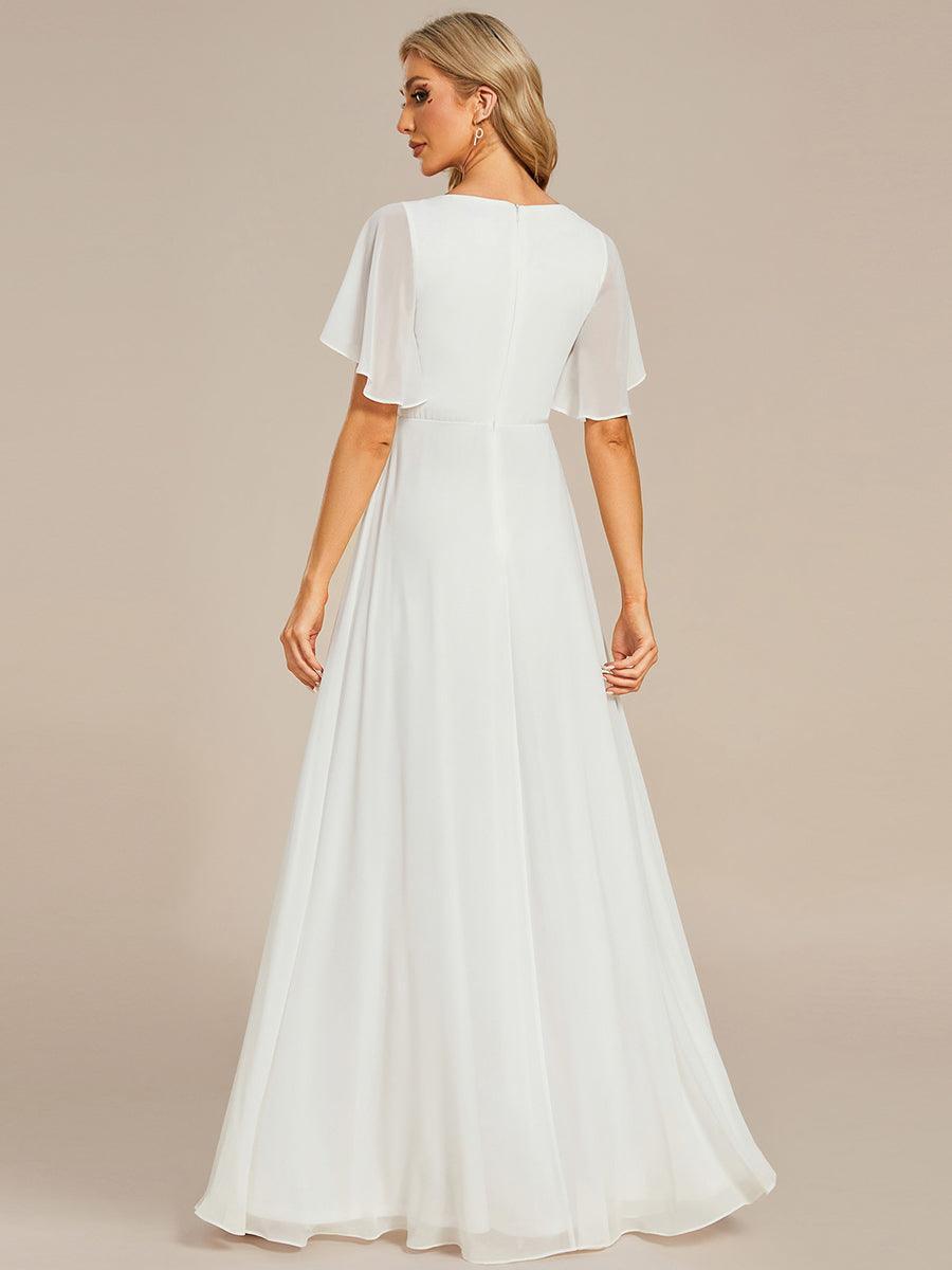 ever IVYROSE|Abito da sera elegante in chiffon di seta con maniche fluttuanti