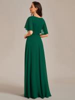ever IVYROSE|Abito da sera elegante in chiffon di seta con maniche fluttuanti
