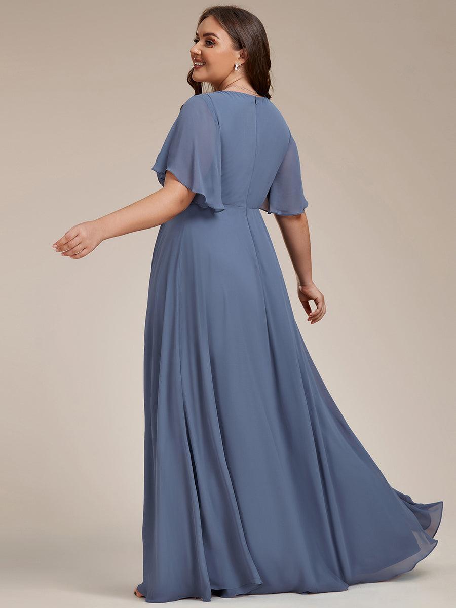 ever IVYROSE|Abito da sera elegante in chiffon di seta con maniche fluttuanti
