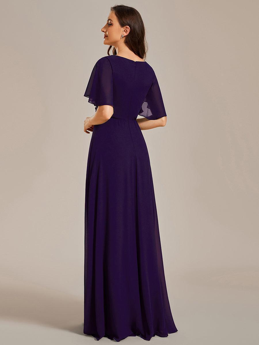 ever IVYROSE|Abito da sera elegante in chiffon di seta con maniche fluttuanti