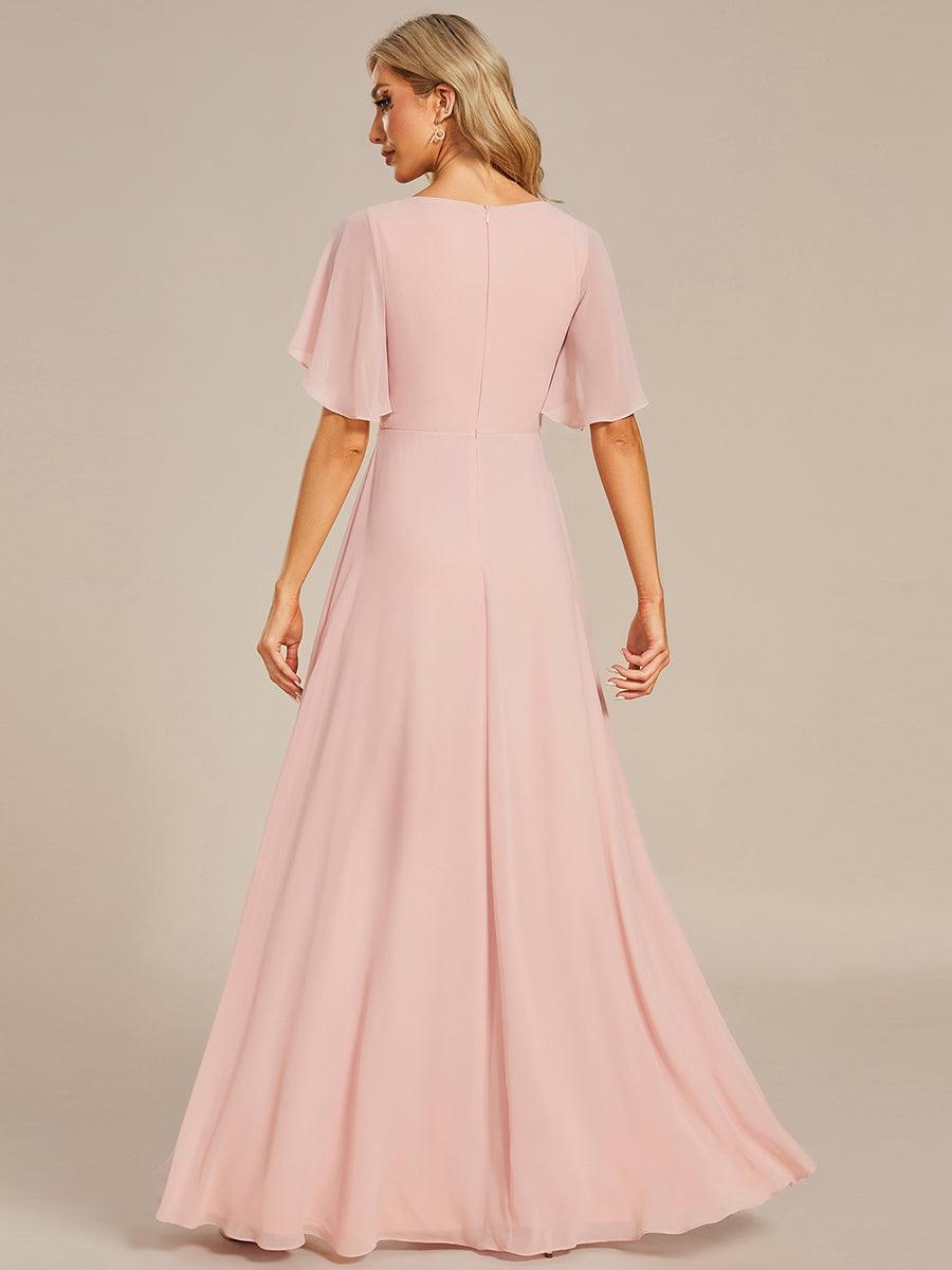 ever IVYROSE|Abito da sera elegante in chiffon di seta con maniche fluttuanti