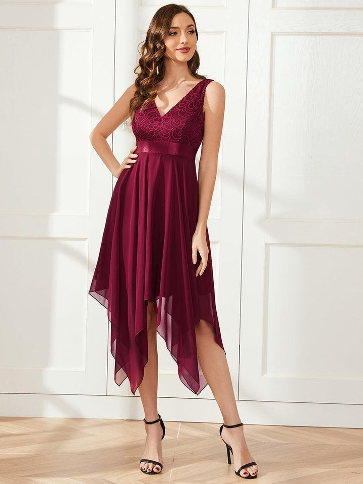 ever COSTA|Abito da matrimonio irregolare in chiffon di seta