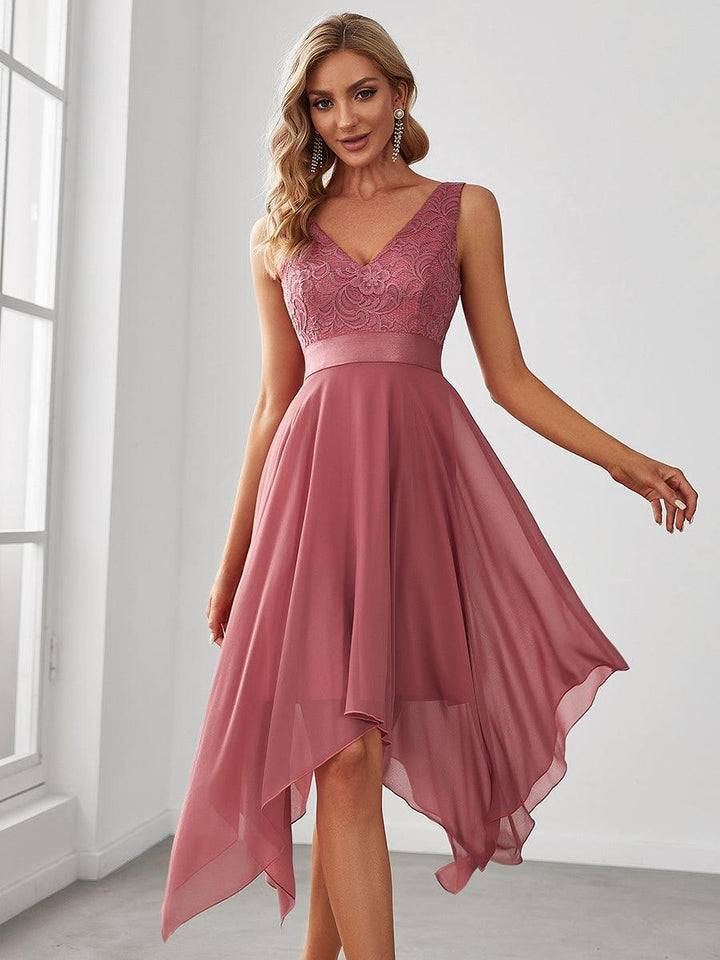 ever COSTA|Abito da matrimonio irregolare in chiffon di seta