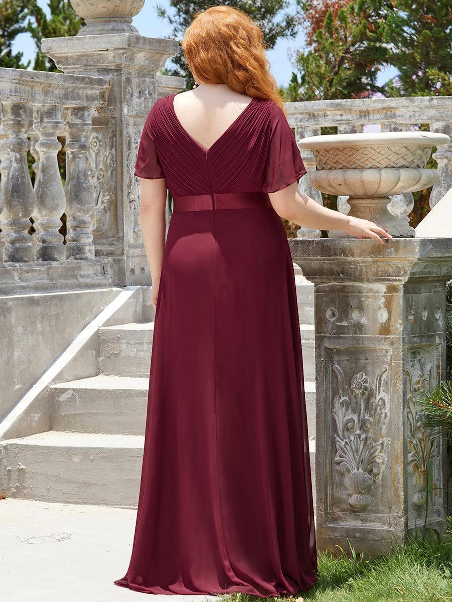 ever MONICA|Abito da matrimonio invitata fluido elegante in mussola a vita alta