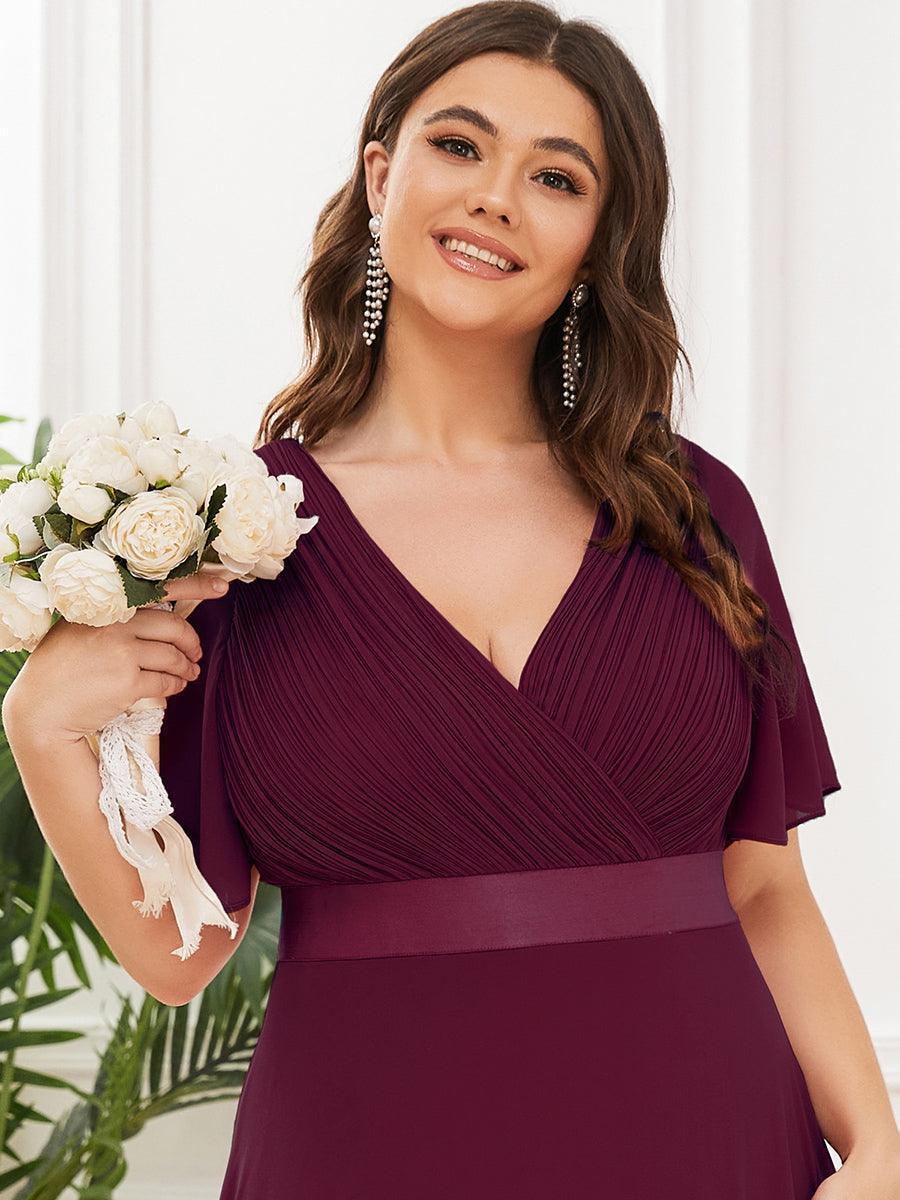 ever MONICA|Abito da matrimonio invitata fluido elegante in mussola a vita alta
