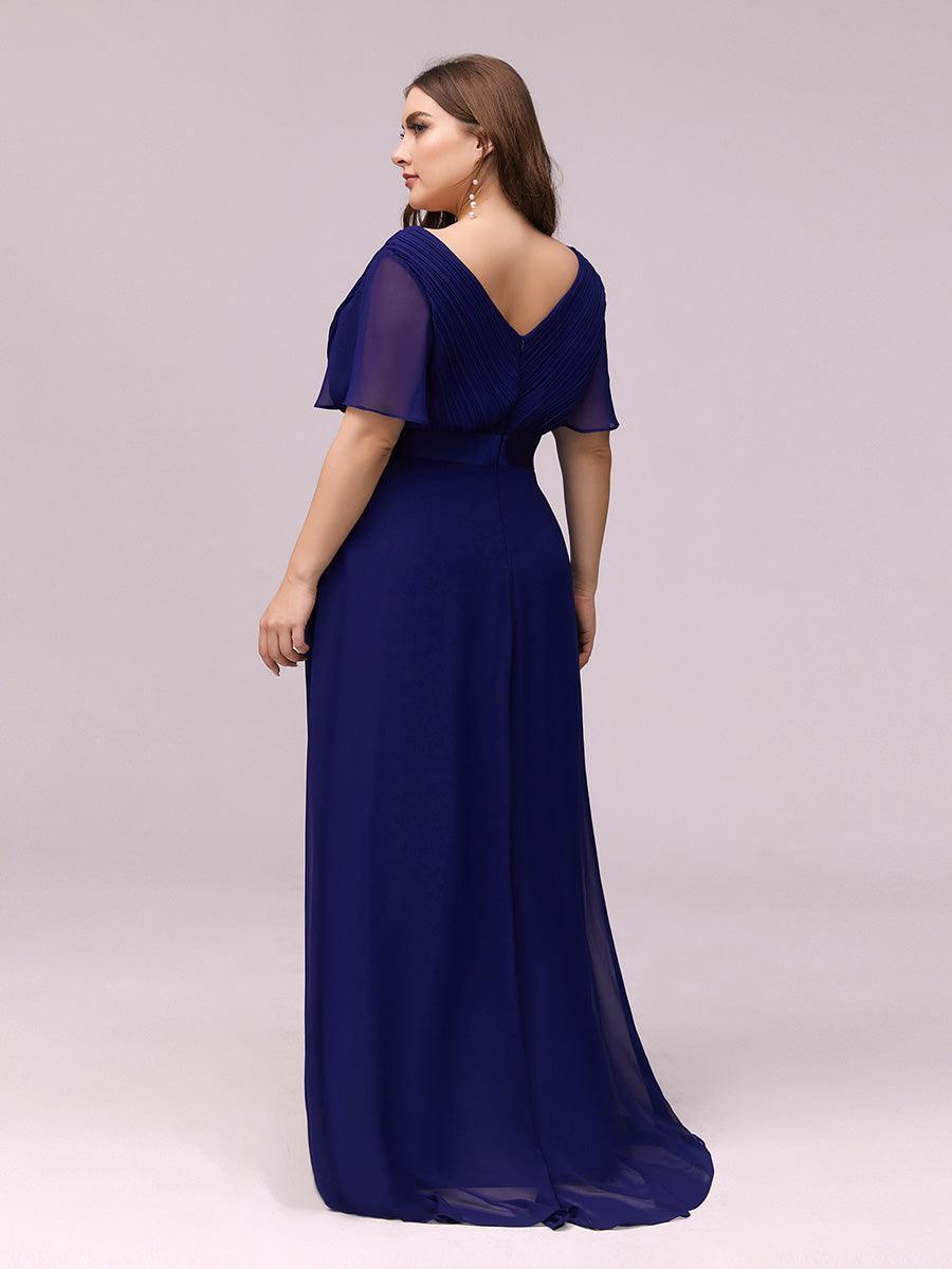 ever MONICA|Abito da matrimonio invitata fluido elegante in mussola a vita alta