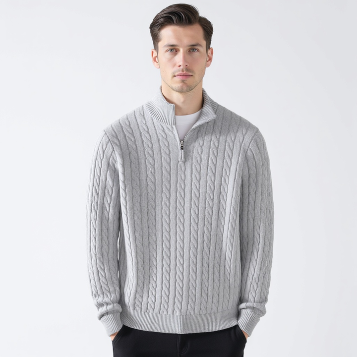 Giuseppe™ - Pullover di lusso in maglia con zip