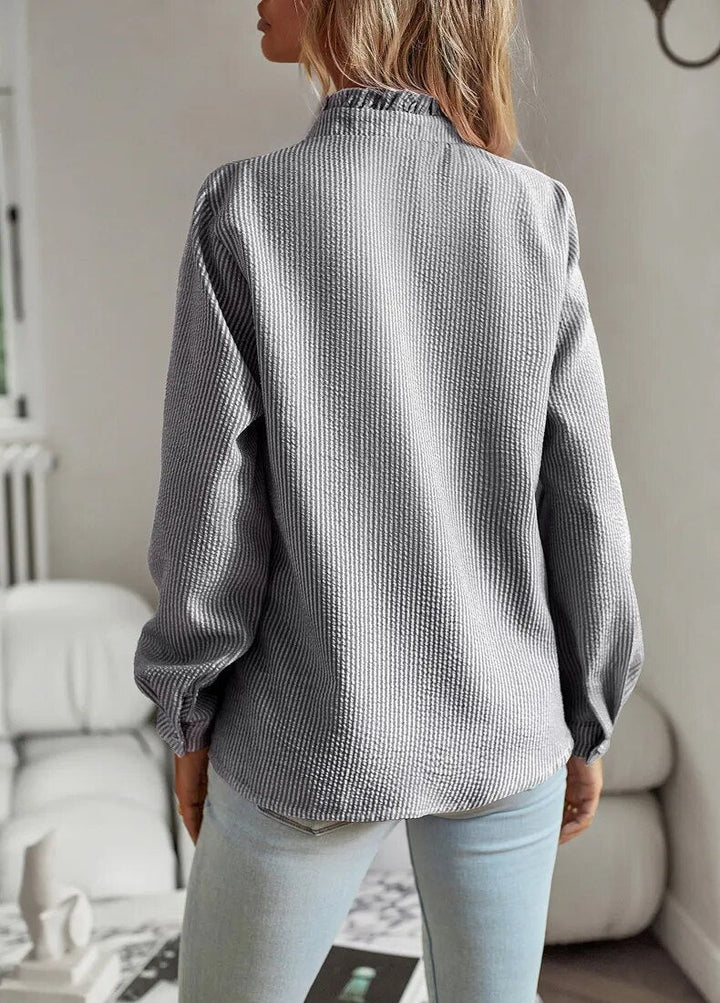 Aurora | Camicia a maniche lunghe con volants