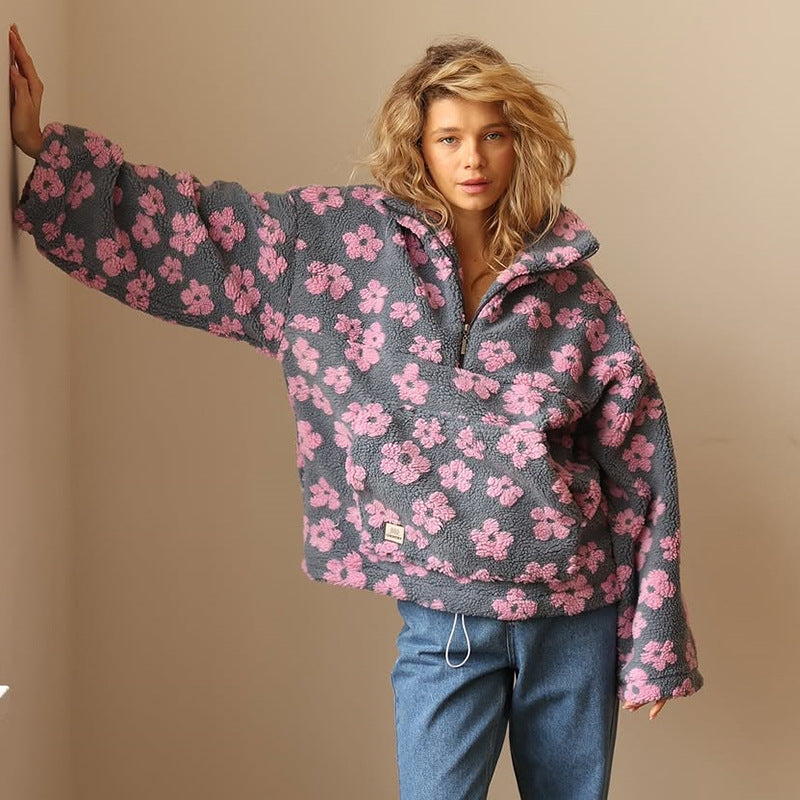 Romani™ – Pullover Morbido con Fiori