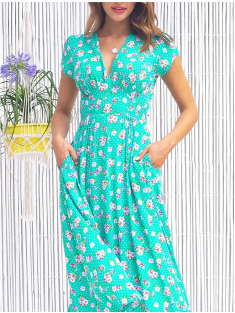 Lucia – Abito midi con bottoni