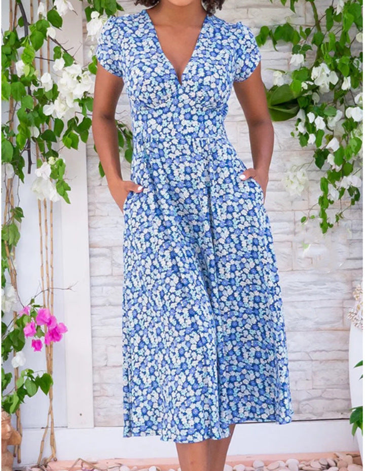 Lucia – Abito midi con bottoni