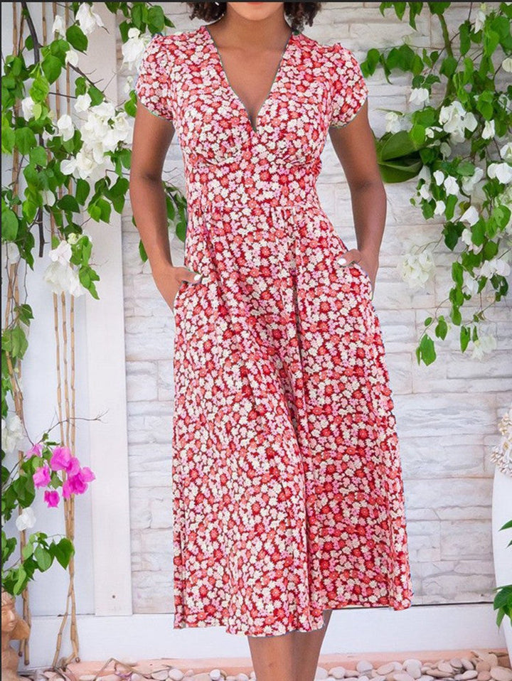 Lucia – Abito midi con bottoni