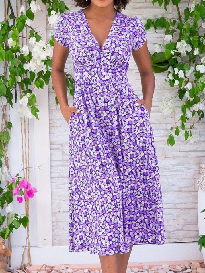 Lucia – Abito midi con bottoni