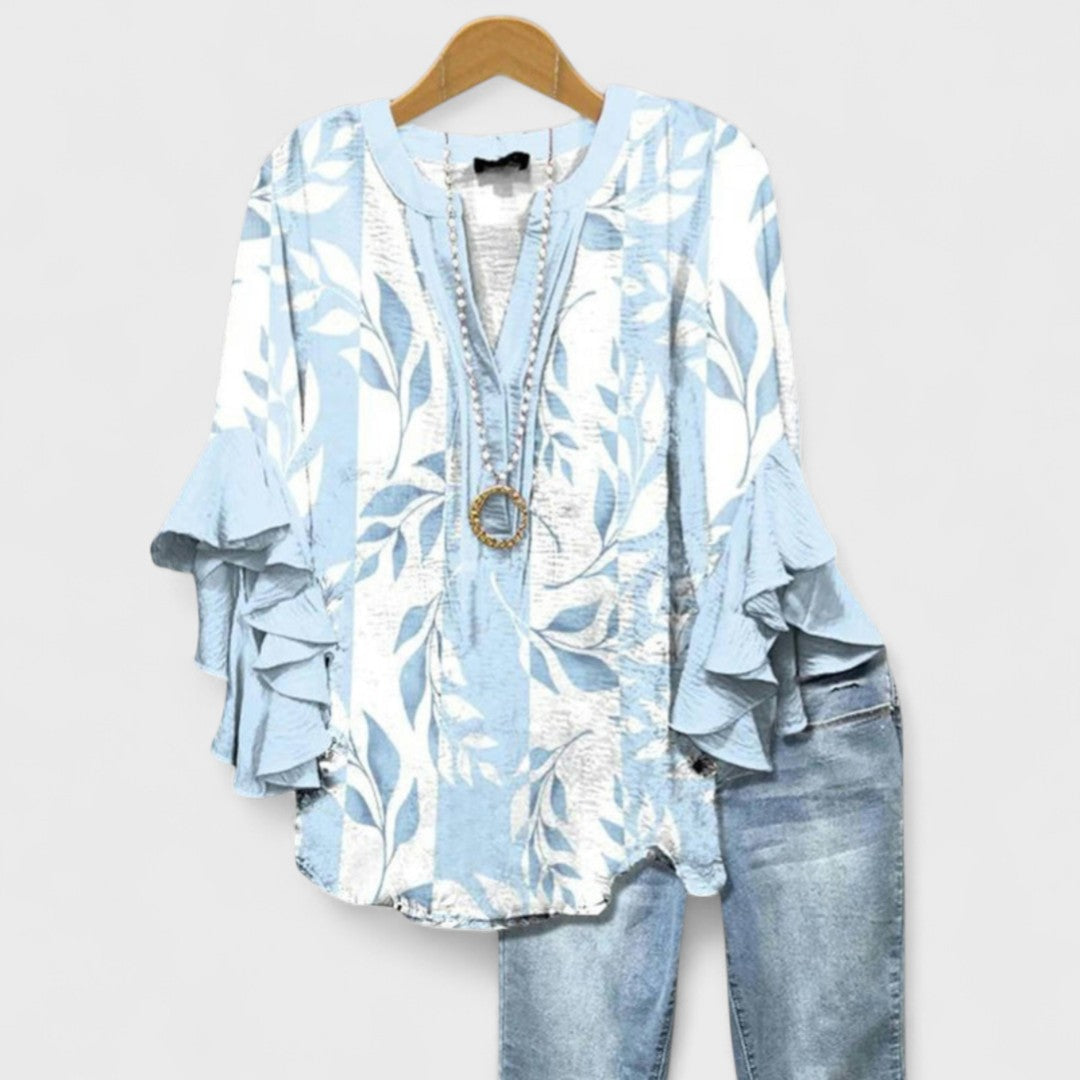 Isabella - Blusa con Fiori Eleganti