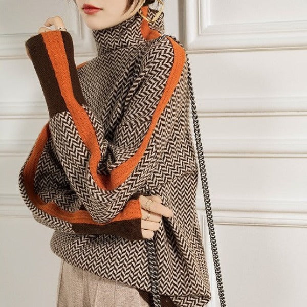 Romani™ – Maglia Elegante a Collo Alto