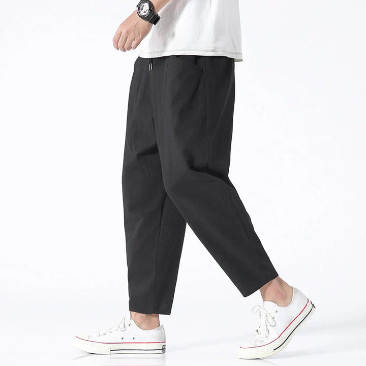 Kyoto – Pantaloni Cropped in Lino
