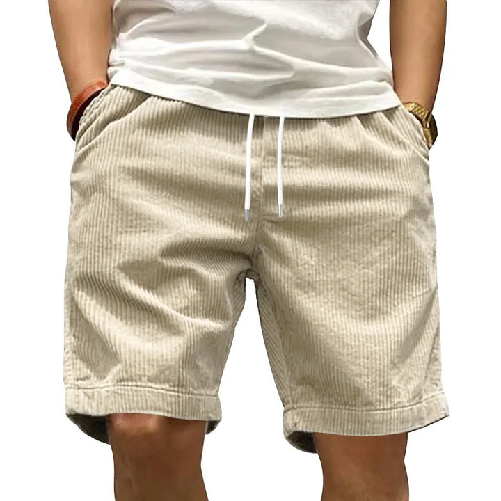 Steve | Pantaloni Corti Estivi in Velluto a Coste Classico