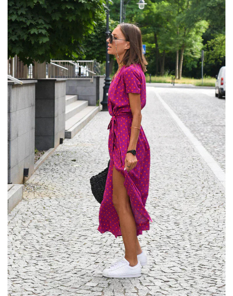 Suzanne - Abito elegante con scollatura a V
