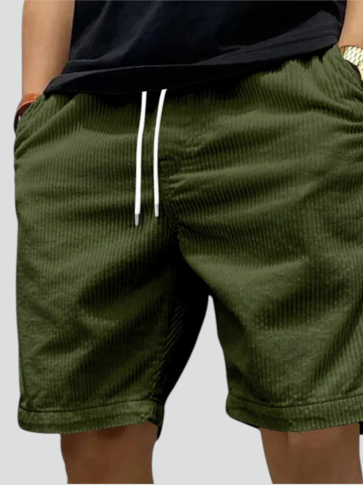 Steve | Pantaloni Corti Estivi in Velluto a Coste Classico