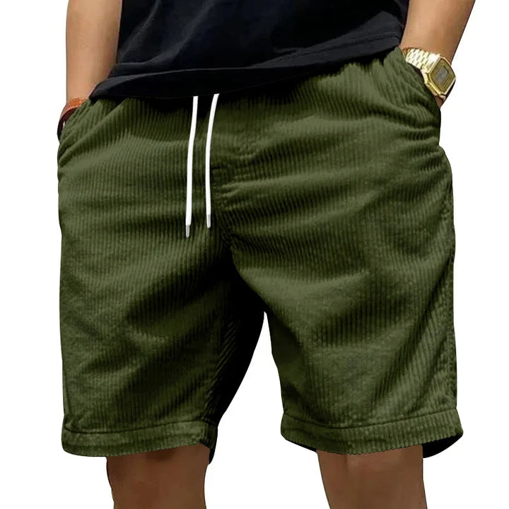 Steve | Pantaloni Corti Estivi in Velluto a Coste Classico