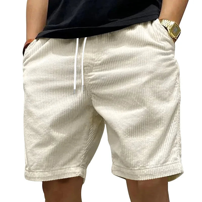 Steve | Pantaloni Corti Estivi in Velluto a Coste Classico
