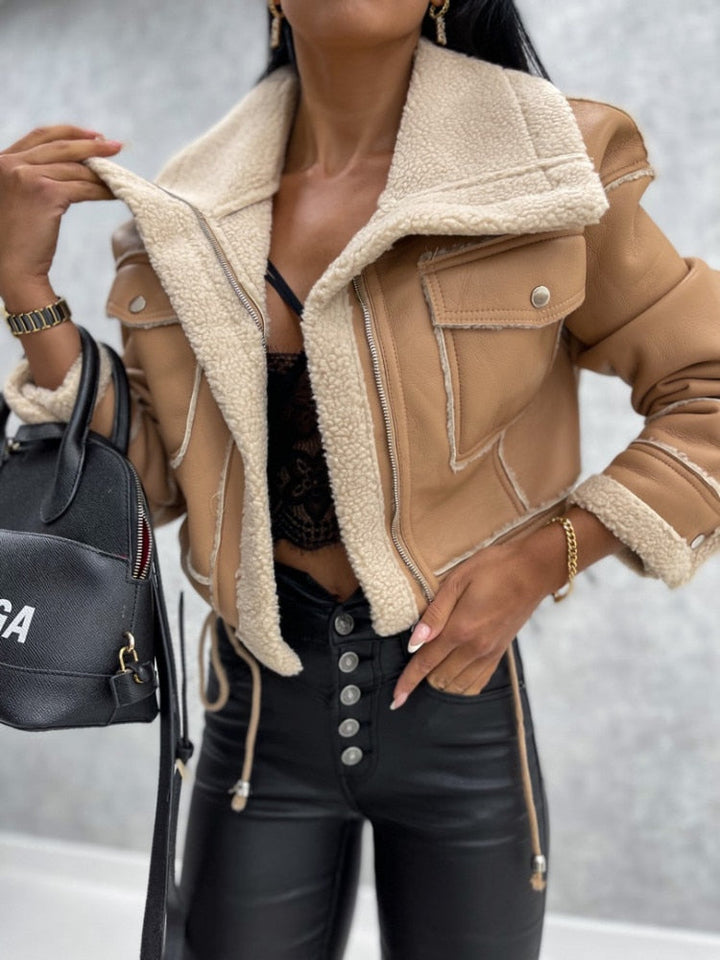 Zara I Stylish vegan leather jacket