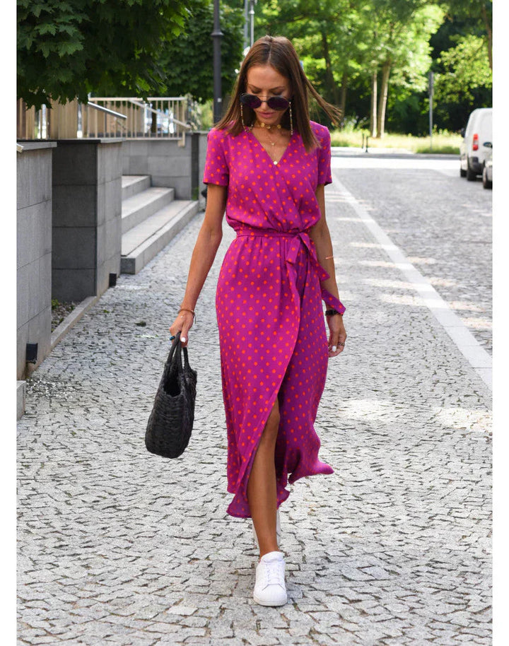 Suzanne - Abito elegante con scollatura a V