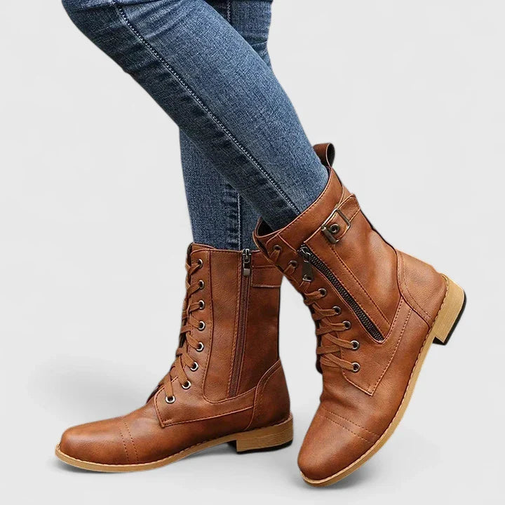 Romani™ – Stivaletti Casual con Allacciatura e Dettagli Moderni