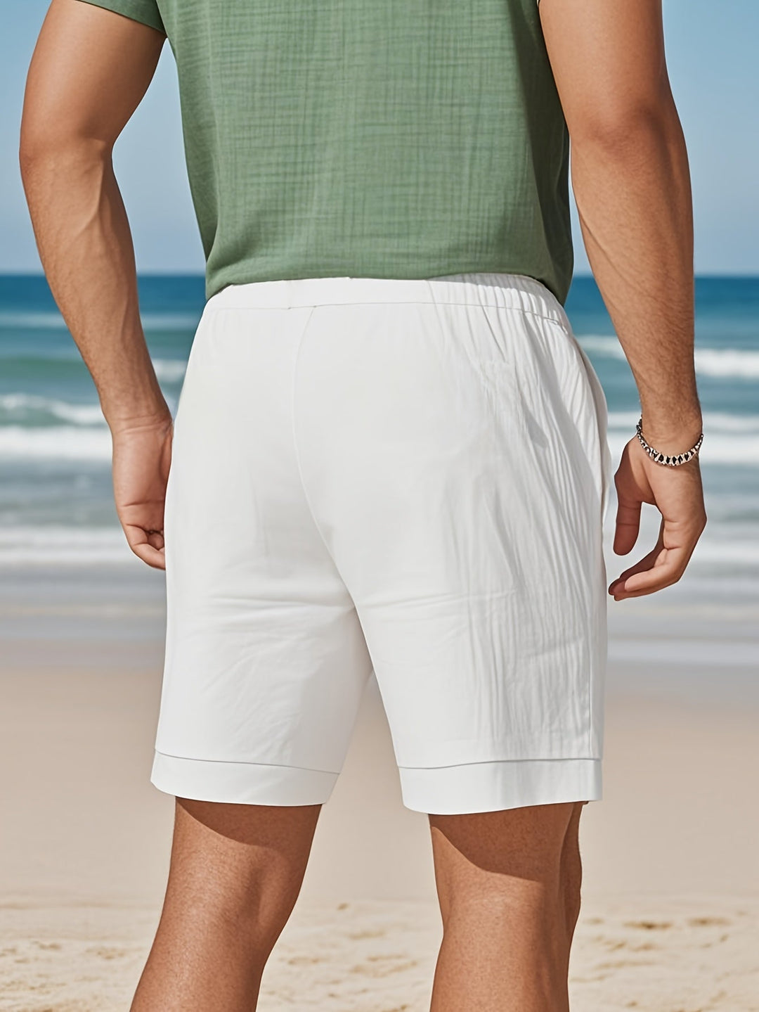 Simon | Pantaloni Corti Estivi con Orlo Arrotolato