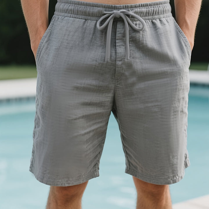 Henry | Pantaloni Corti Leggeri in Mistura di Lino