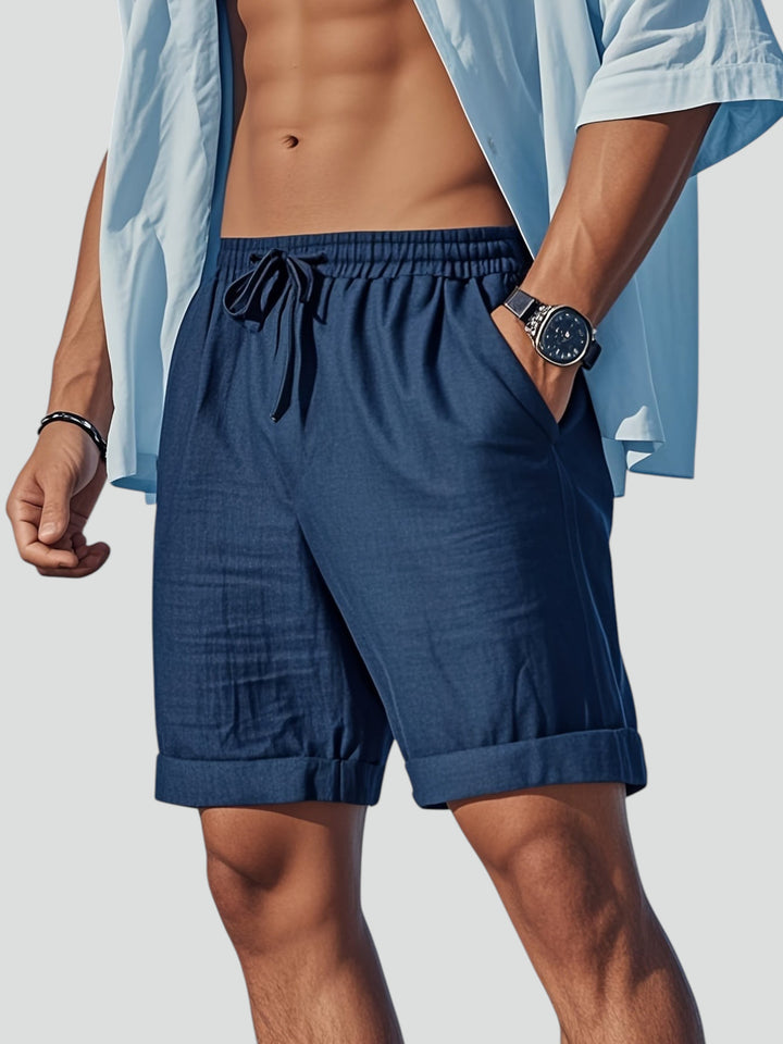 Simon | Pantaloni Corti Estivi con Orlo Arrotolato