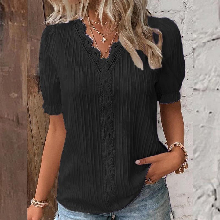 Alice™ | Blusa Donna Bianca con Pizzo