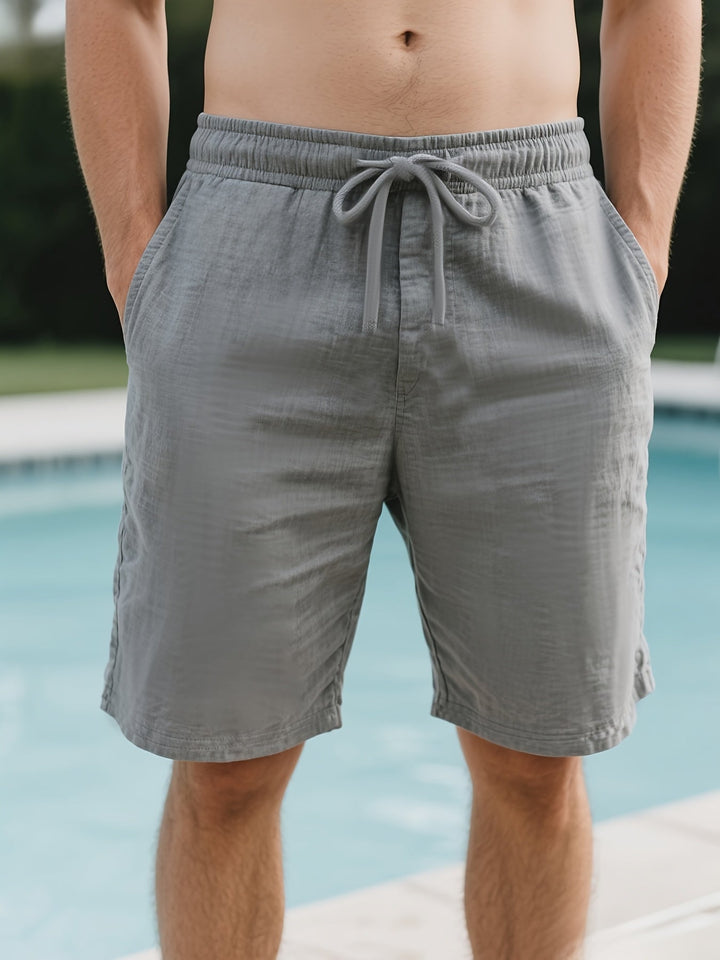 Henry | Pantaloni Corti Leggeri in Mistura di Lino