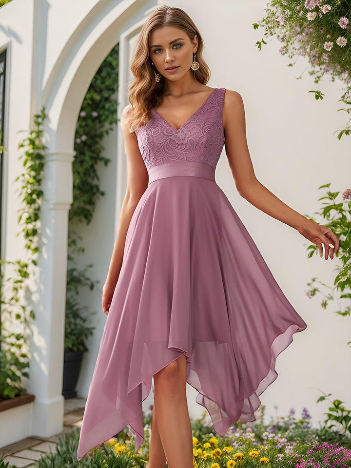 ever COSTA|Abito da matrimonio irregolare in chiffon di seta