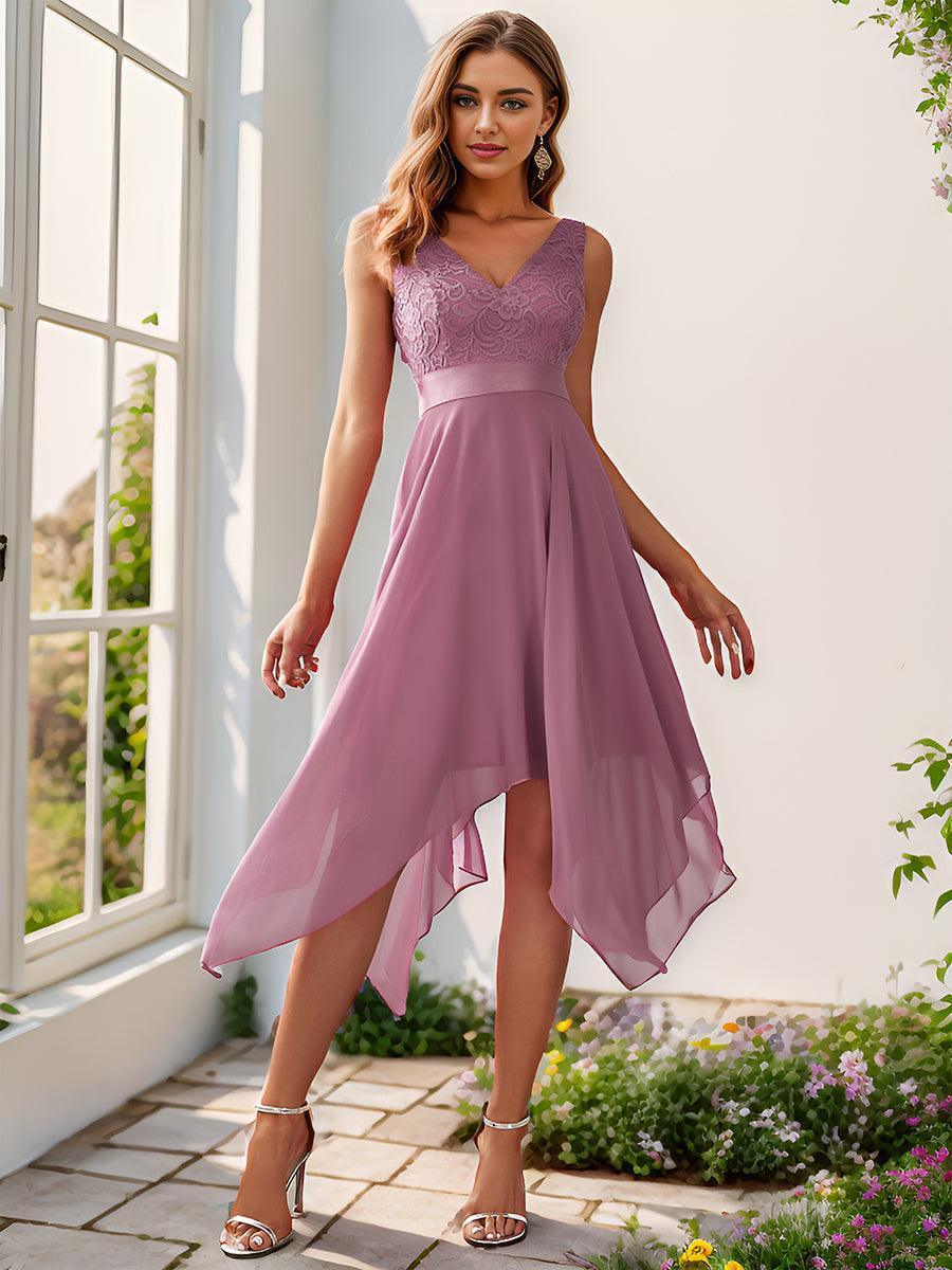 ever COSTA|Abito da matrimonio irregolare in chiffon di seta