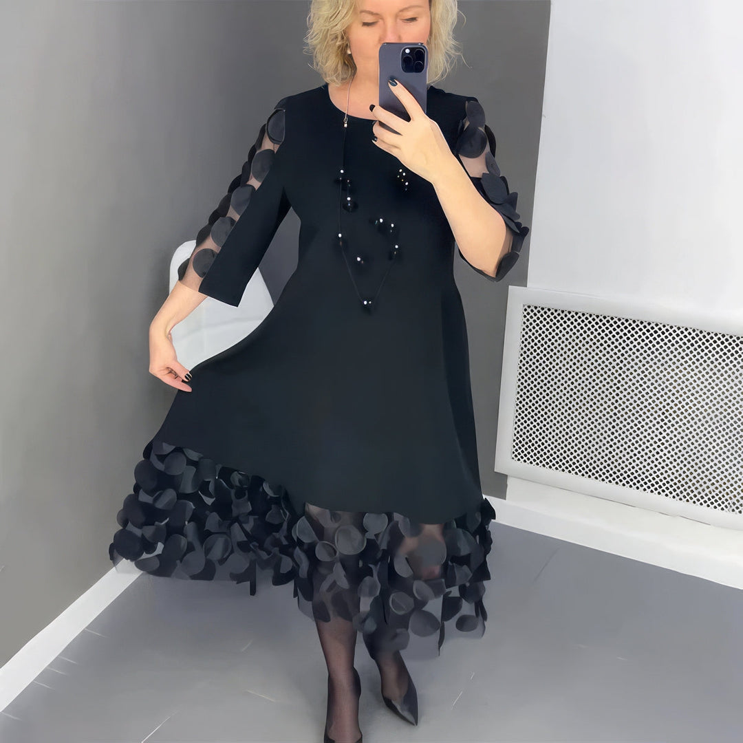Robe lunga oversize con decorazione